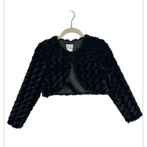 IRIS & IVY Faux Fur Dress Cardigan GIRLS, Size LARGE